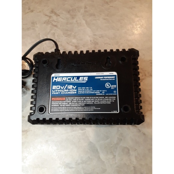 Hercules HC04 Lithium-ion Fast Battery Charger Multi Voltage 20V 12V - Picture 6 of 7